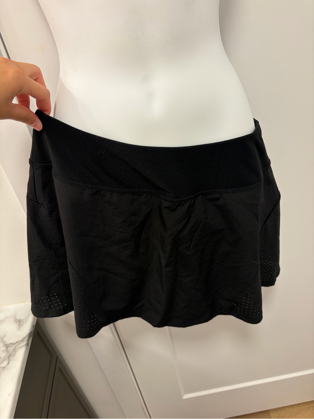 Etonic Classic Black Active Skort with Built-In Shorts